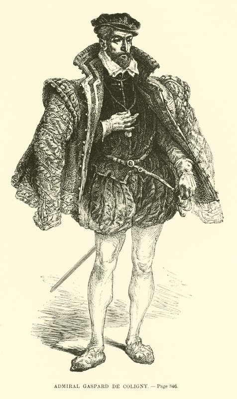 Admiral Gaspard de Coligny av French School