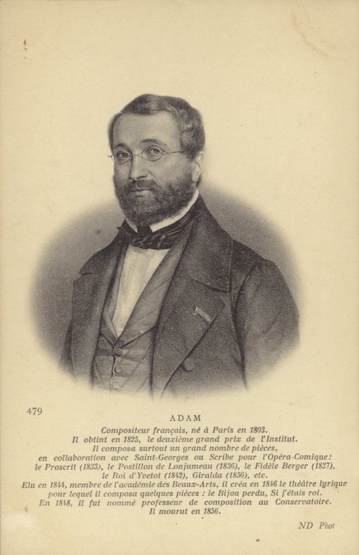 Adolphe Adam , fransk komponist og musikkritiker (1803-1856) av French School