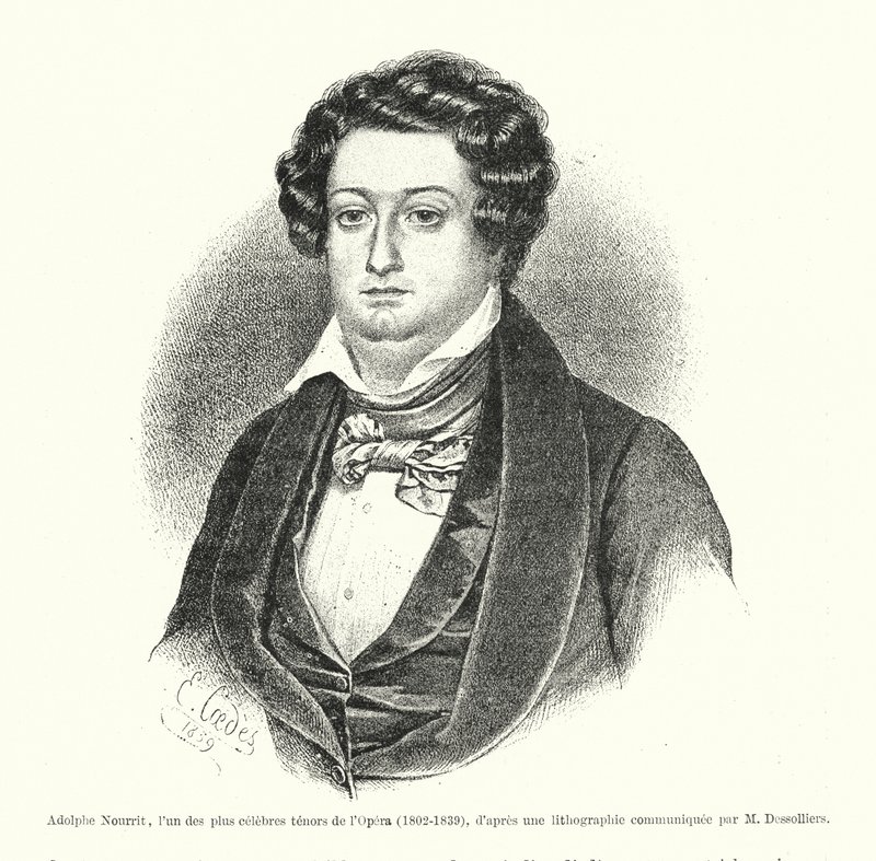 Adolphe Nourrit, en av de mest kjente operatenorene av French School