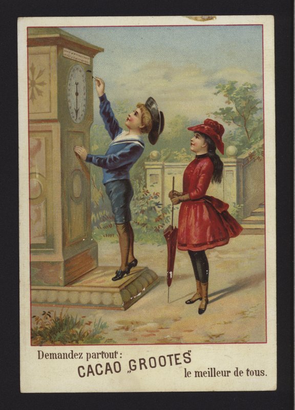Annonse for Grootes kakao (chromolitho) av French School