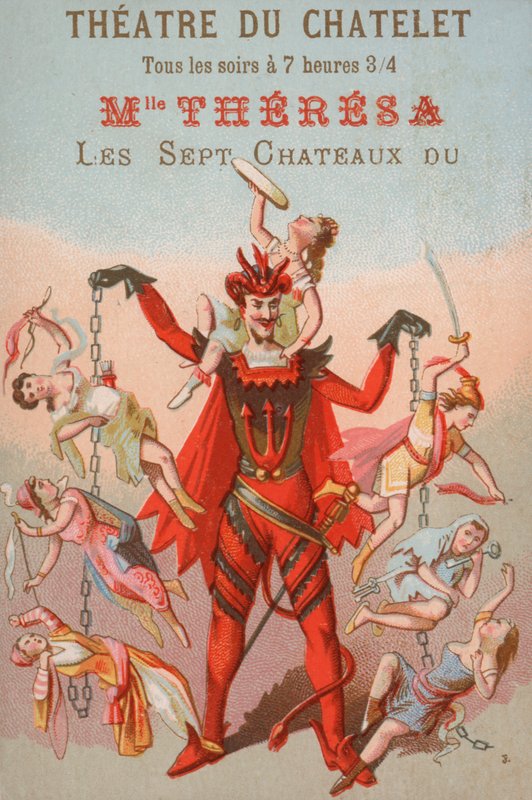 Annonse for en forestilling på Theatre du Chatelet, Paris av French School