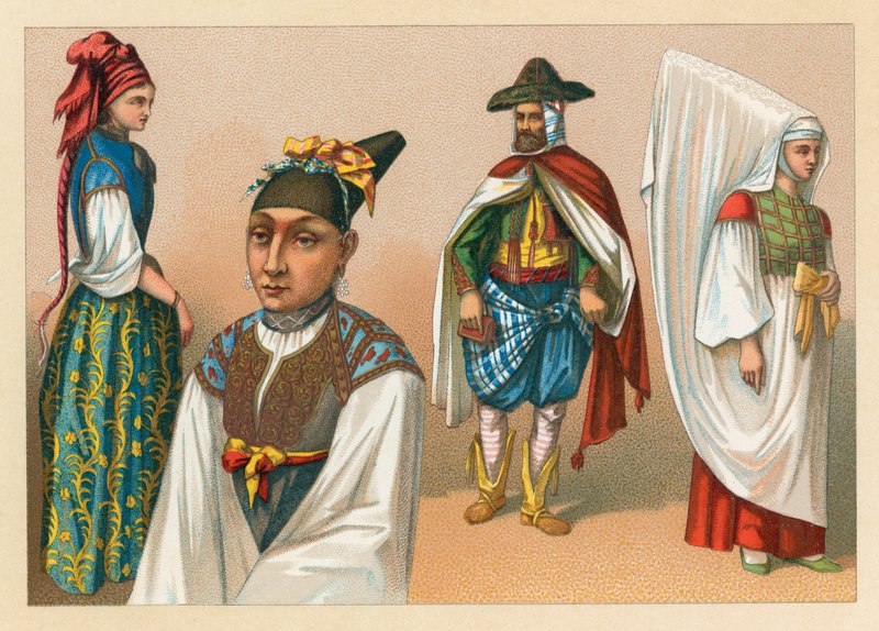 Afrika kostyme av French School