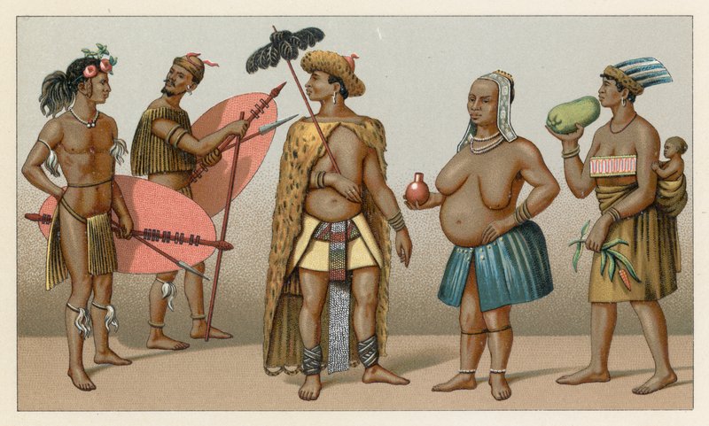 Afrika kostyme av French School