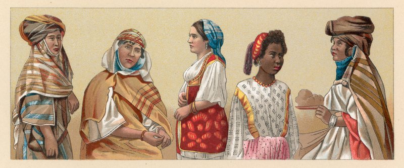 Afrika kostyme av French School
