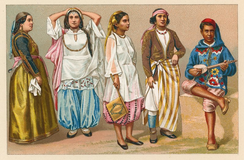 Afrika kostyme av French School