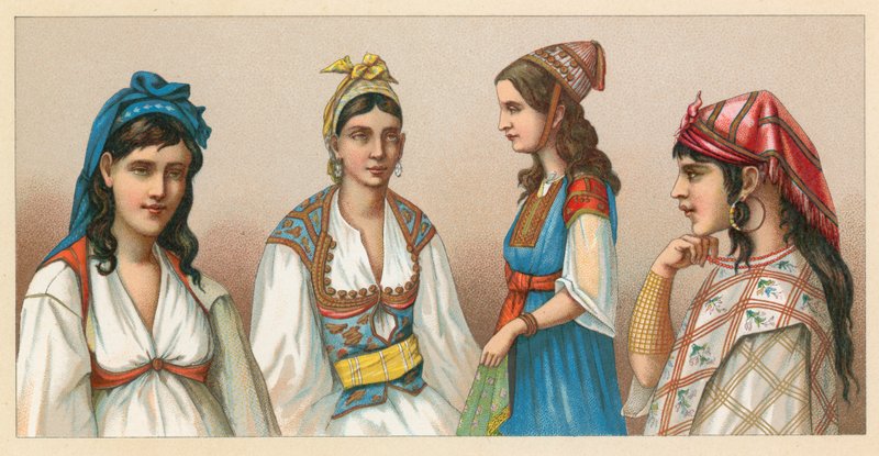 Afrika kostyme av French School