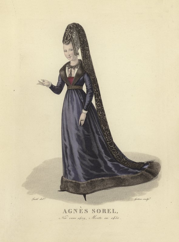 Agnes Sorel, elskerinne til kong Charles VII av Frankrike av French School