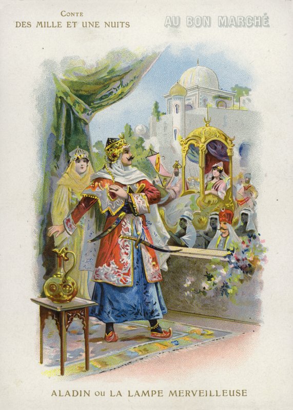 Aladdin og den magiske lampen av French School