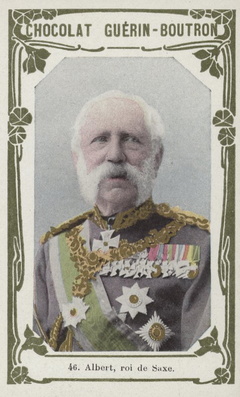 Albert, roi de Saxe (farget bilde) av French School