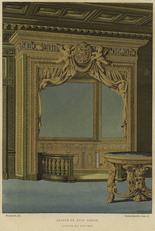 Alkove, Louvre-palasset, Paris, 1600-tallet av French School