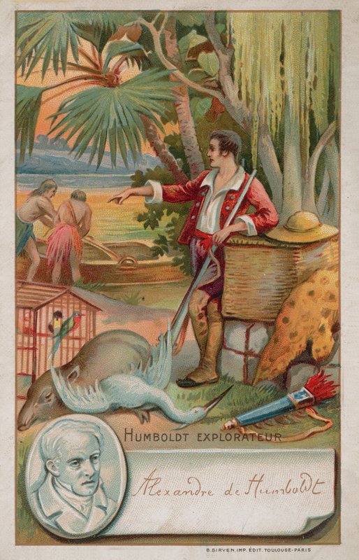 Alexander von Humboldt , prøyssisk geograf, naturforsker og oppdagelsesreisende (1769 -1859) av French School