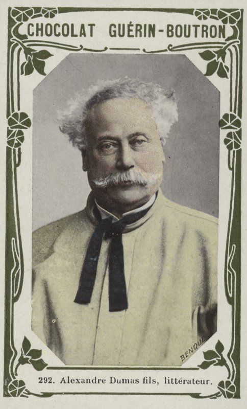 Alexandre Dumas fils, litterateur (farget bilde) av French School