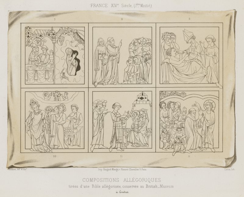 Allegoriske komposisjoner av French School