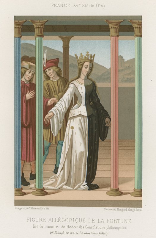 Allegorisk formuefigur av French School