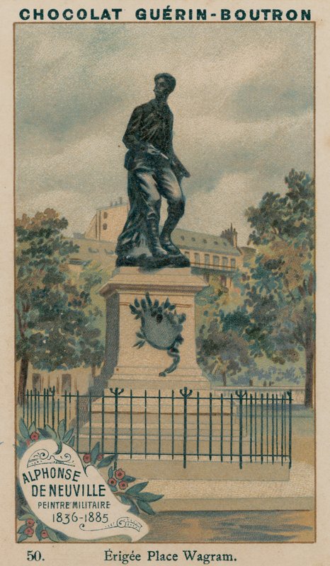 Alphonse De Neuville, militærmaler, 1836-1885, Erigee Place Wagram av French School