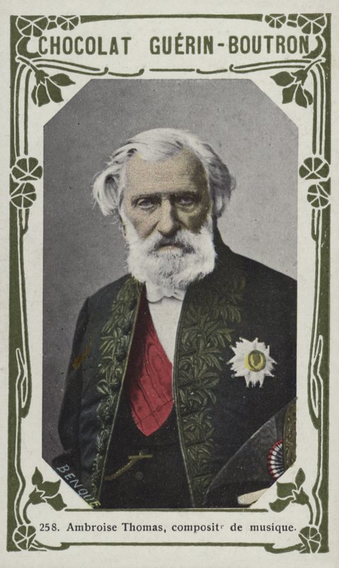 Ambroise Thomas, musikkkomponist (farget bilde) av French School