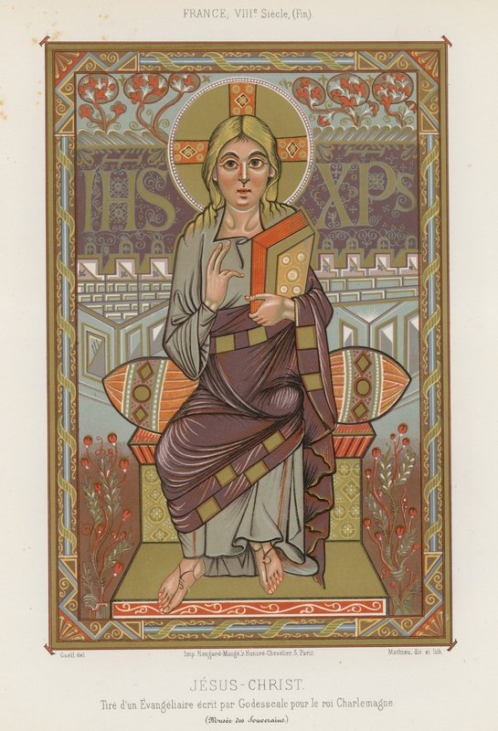 En skildring av Jesus Kristus fra 800-tallet av French School