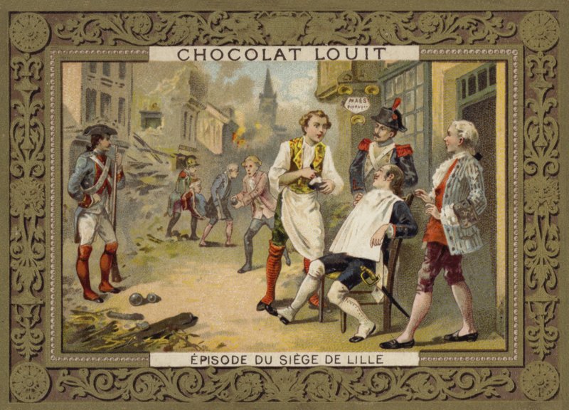 En episode under beleiringen av Lille, Frankrike, 1792 av French School