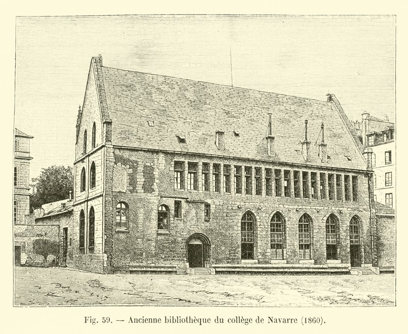 Tidligere Navarra høyskolebibliotek, 1860 av French School