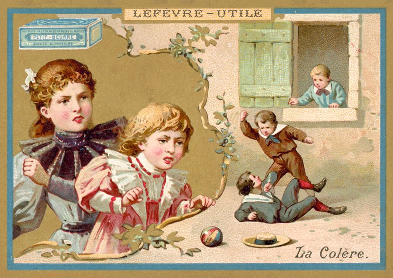 Sinne (chromolitho) av French School