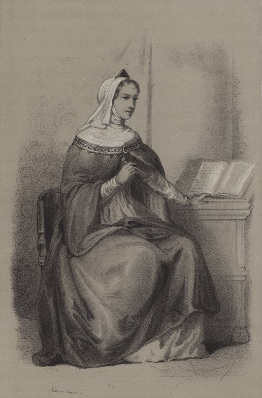 Anne De Comnene (gravering) av French School