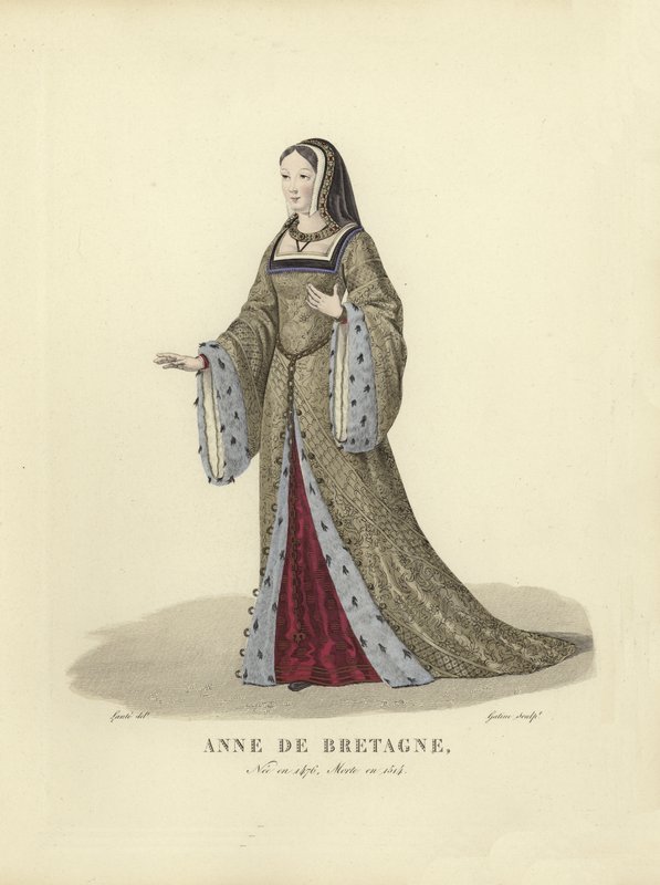 Anne av Bretagne, dronningkonsort av Charles VIII og Louis XII av Frankrike av French School