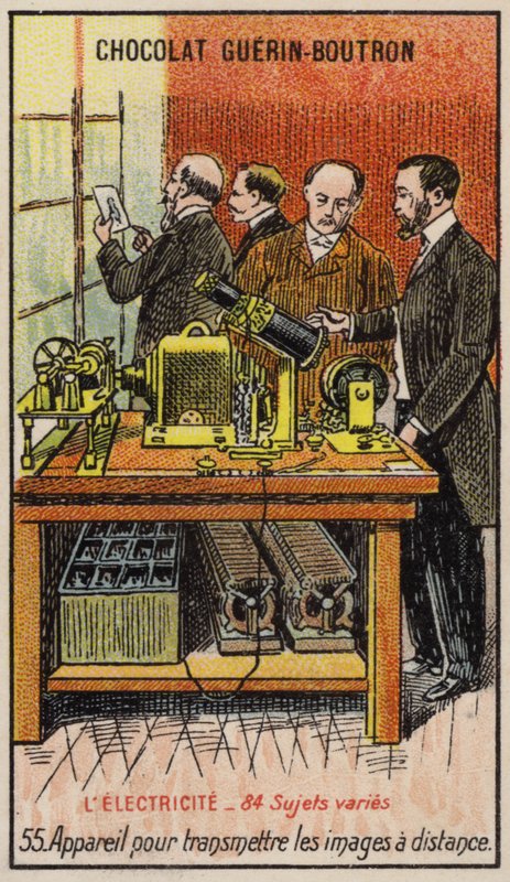 Apparat for overføring av bilder over avstand (chromolitho) av French School