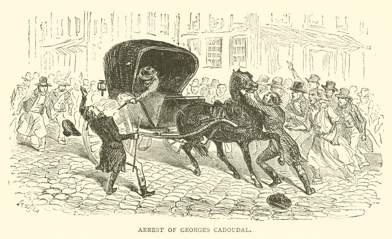 Arrestasjon av Georges Cadoudal (gravering) av French School