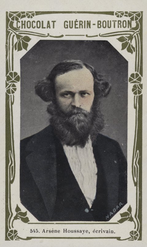 Arsene Houssaye, ecrivain (farget bilde) av French School