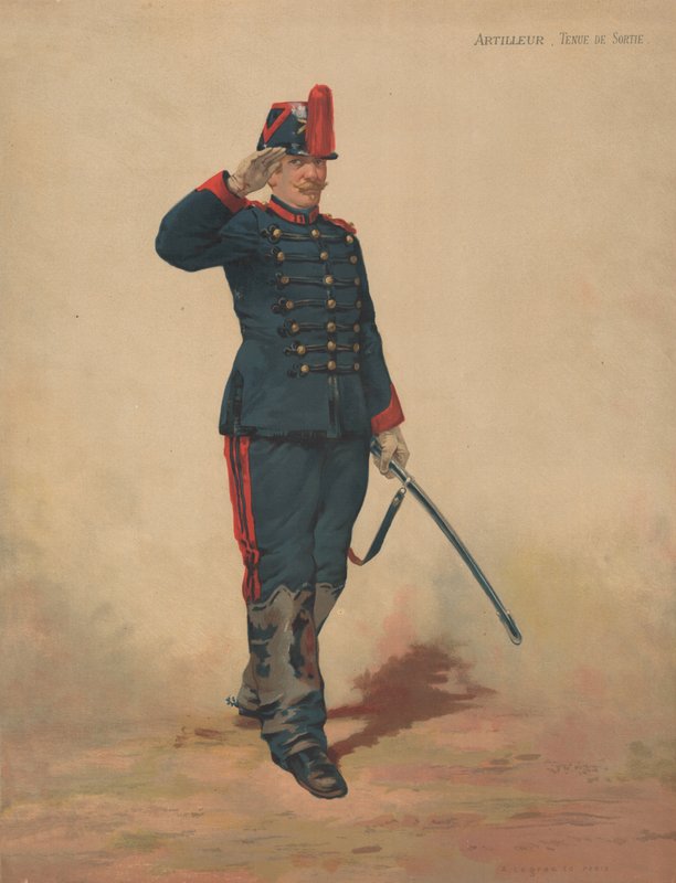 Gunner, utfluktskjole av French School