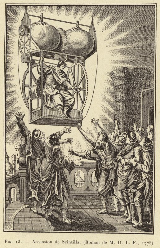 Ascension av Scintilla av French School