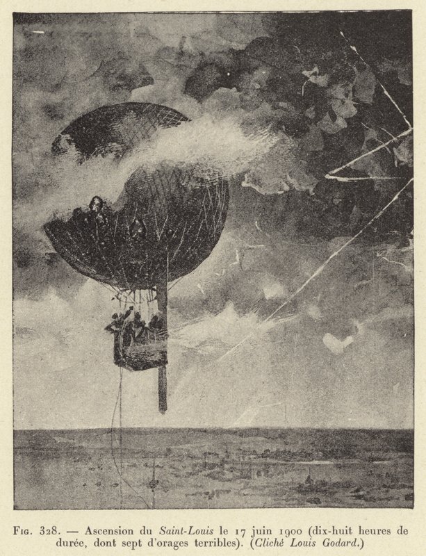 Ascension of Saint-Louis 17. juni 1900 (atten timers varighet, inkludert syv forferdelige stormer) av French School