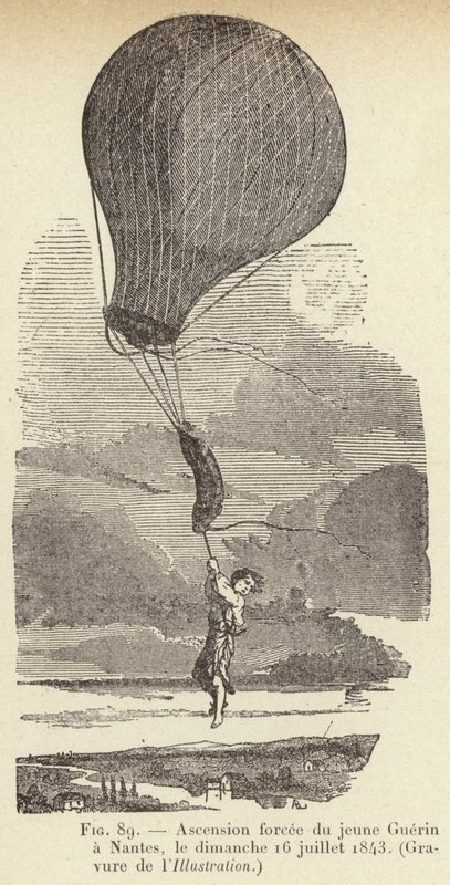 Tvunget oppstigning av unge Guerin til Nantes, søndag 16. juli 1843 av French School