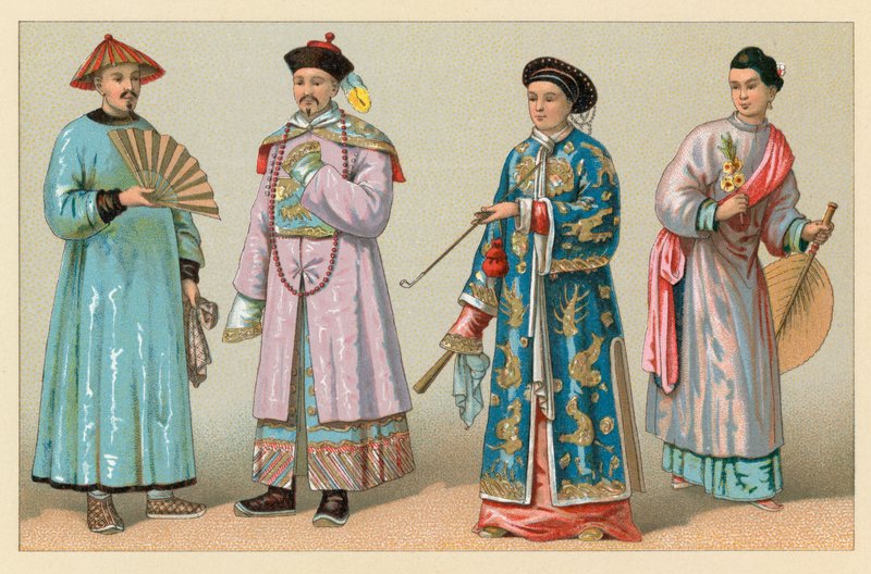 Asia kostyme av French School