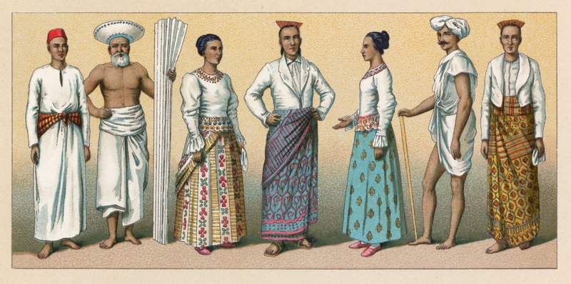 Asia kostyme av French School