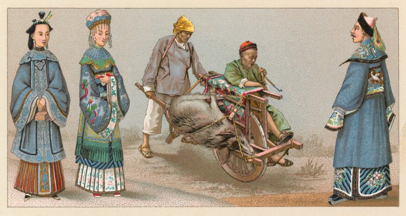 Asia kostyme av French School
