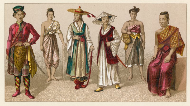 Asia kostyme av French School