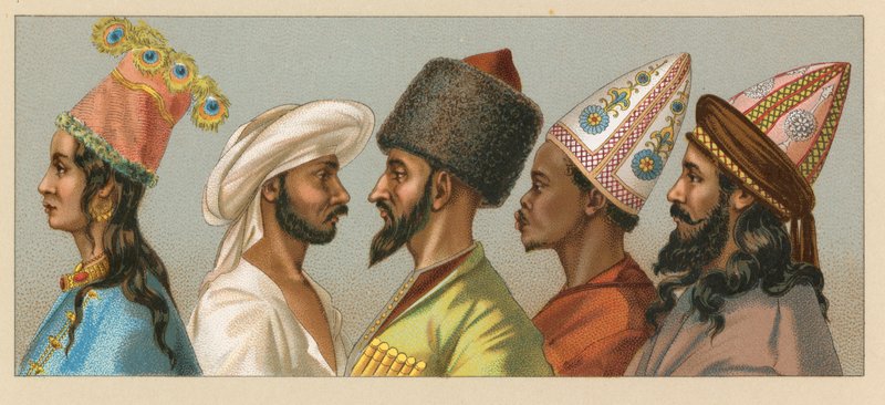 Asiatisk kostyme av French School