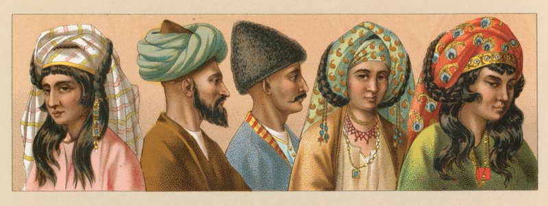Asiatisk kostyme av French School