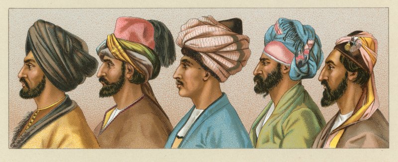 Asiatisk kostyme av French School