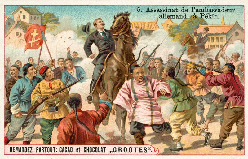 Attentat på den tyske utsendingen til Beijing, Boxer Rebellion, Kina av French School