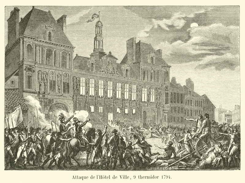 Angrep på Hôtel de Ville, 9 Thermidor 1794 av French School