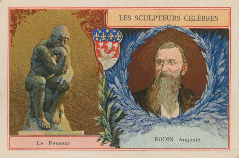 Auguste Rodin, fransk billedhugger og hans The Thinker av French School