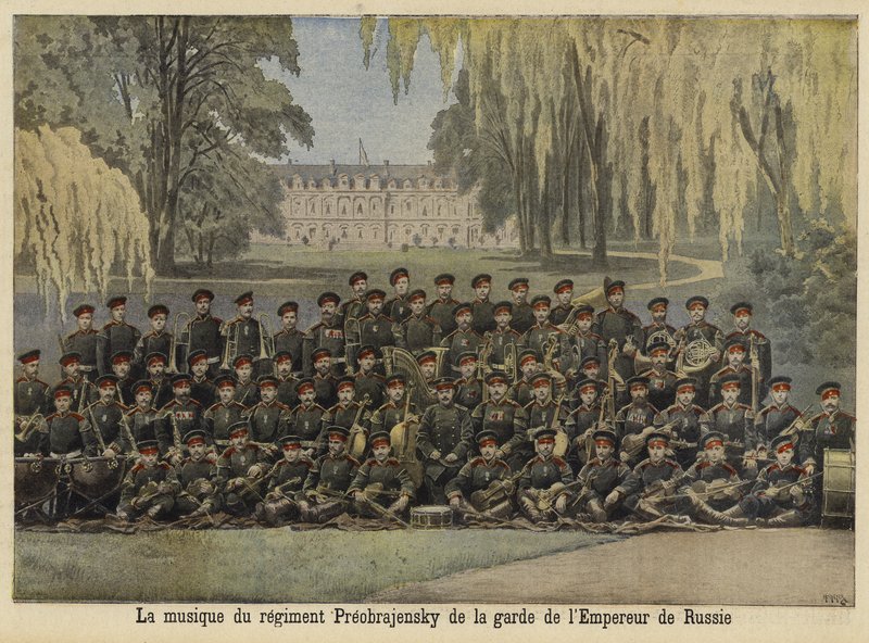 Band fra Preobrazhensky-regimentet til den russiske keisergarden av French School