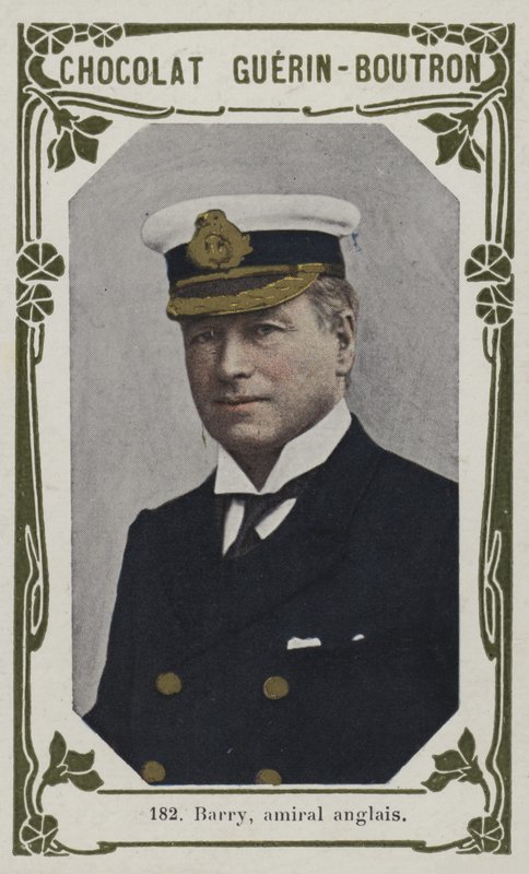 Barry, britisk admiral (farget bilde) av French School