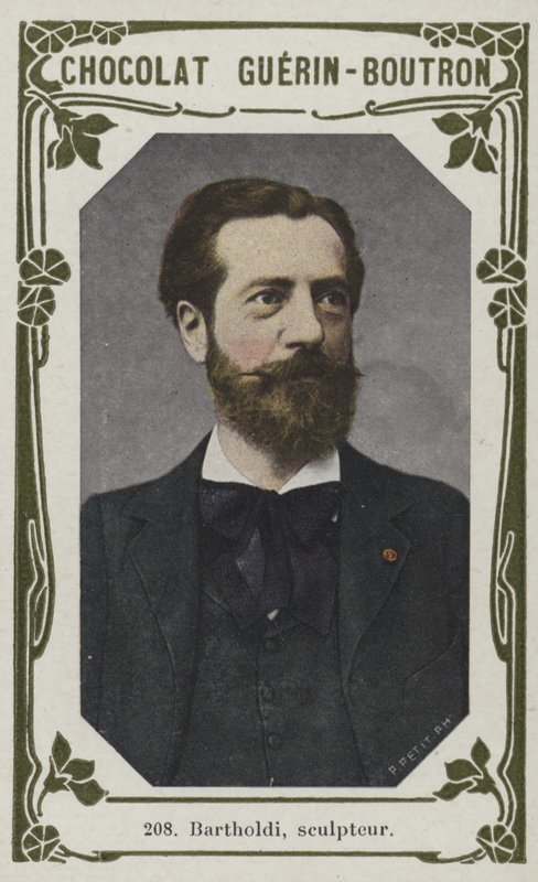 Bartholdi, skulptør (farget bilde) av French School