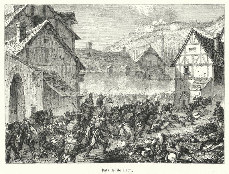 Slaget ved Laon (gravering) av French School