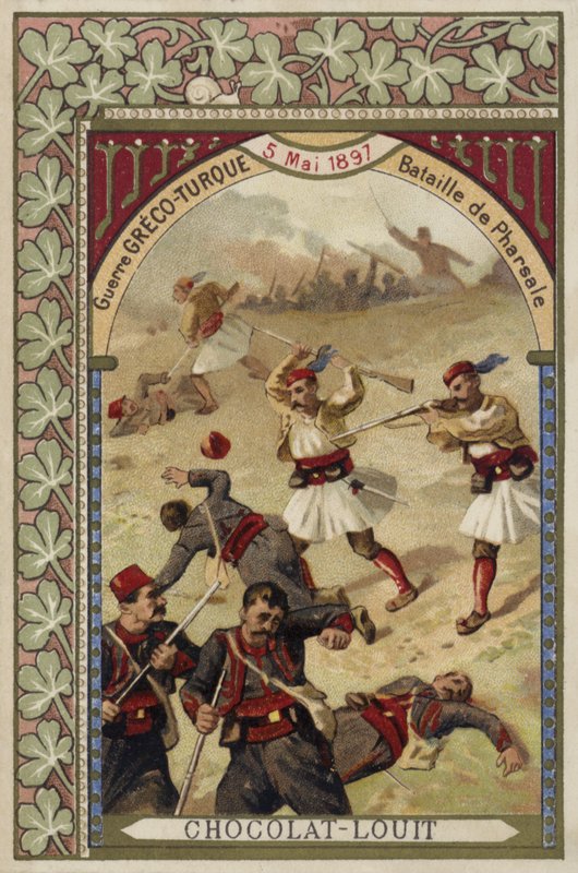 Slaget ved Farsala, gresk-tyrkisk krig, 5. mai 1897 av French School