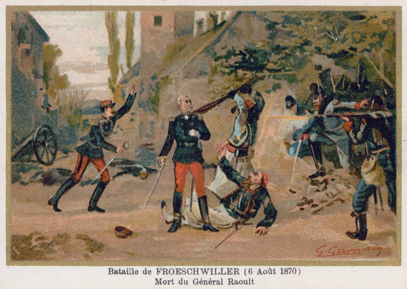 Slaget ved Froeschwiller, general Raoults død av French School