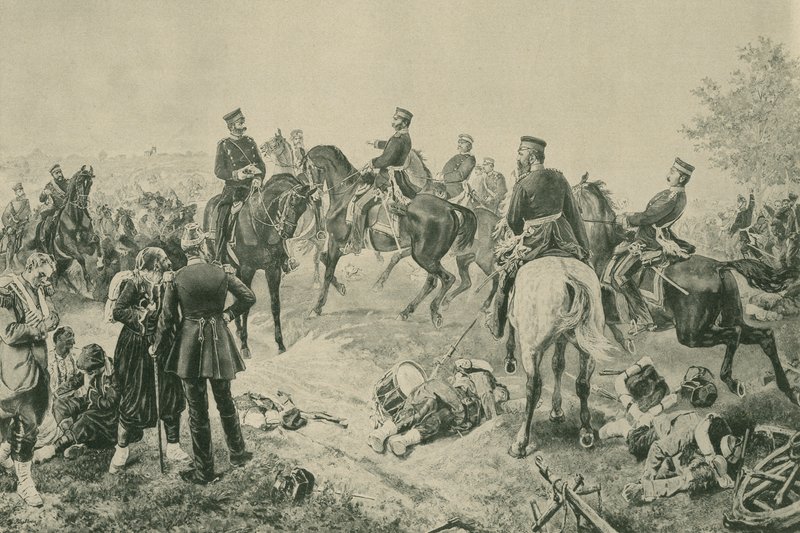 Slaget ved Gravelotte, fransk-prøyssisk krig, 18. august 1870 av French School